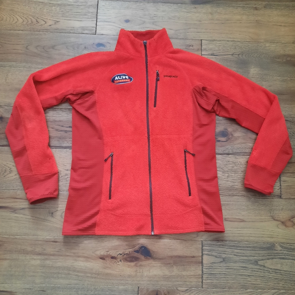 Patagonia Full Zip Red Fleece Sweater